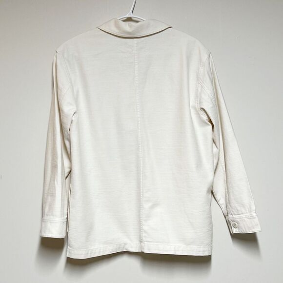 NWOT Madewell Drakefield Shirt-Jacket Shacket in Ecru Womens Sz XXS - Picture 4 of 8